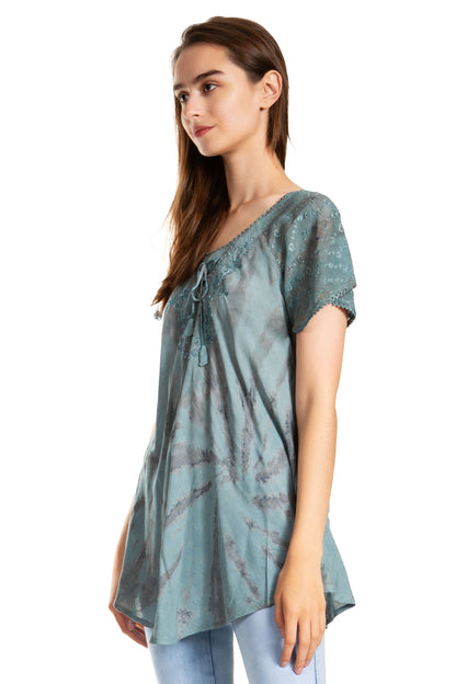 Tie-Dye Batik Tunic Top