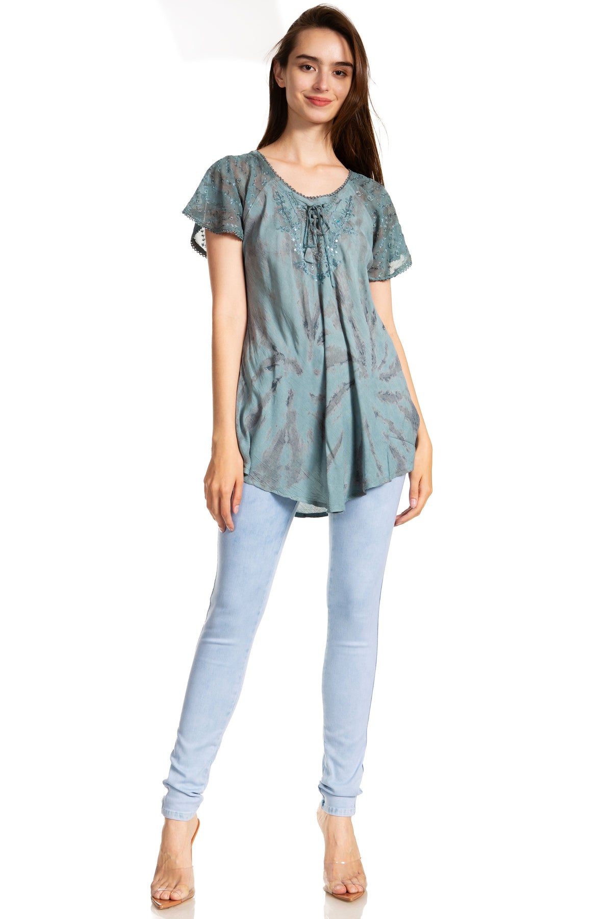 Tie-Dye Batik Tunic Top