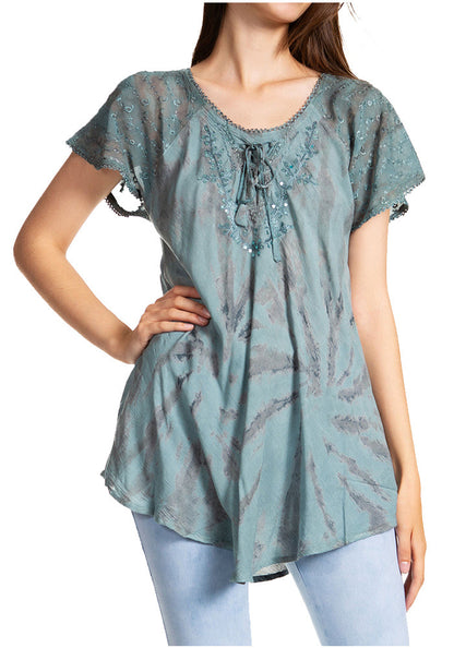 Tie-Dye Batik Tunic Top