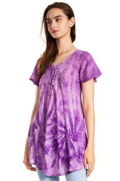 Tie-Dye Batik Tunic Top