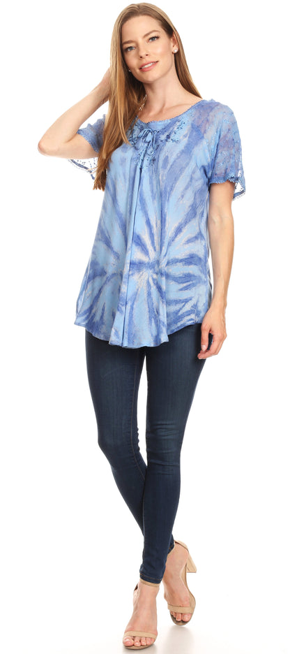 Tie-Dye Batik Tunic Top