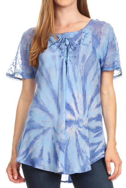 Tie-Dye Batik Tunic Top