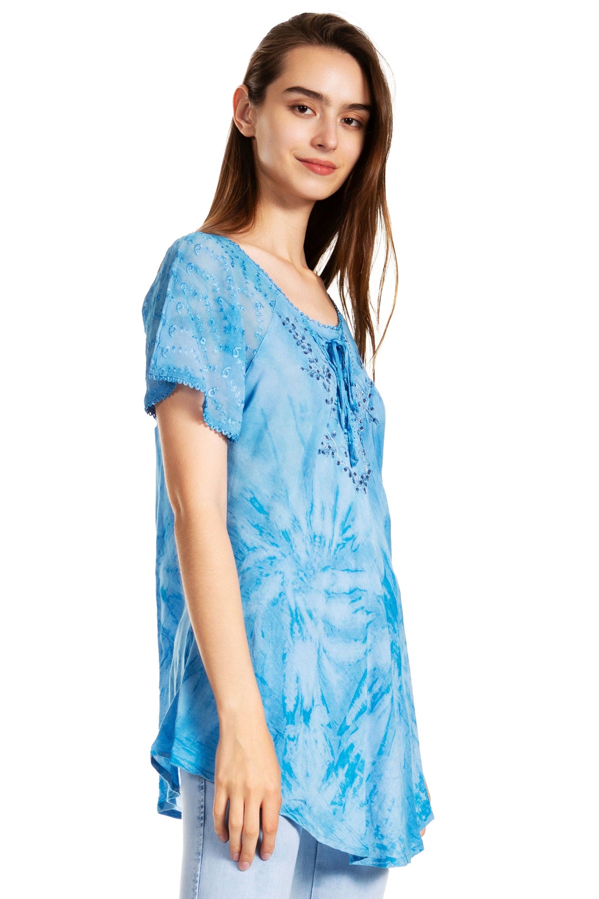 Tie-Dye Batik Tunic Top