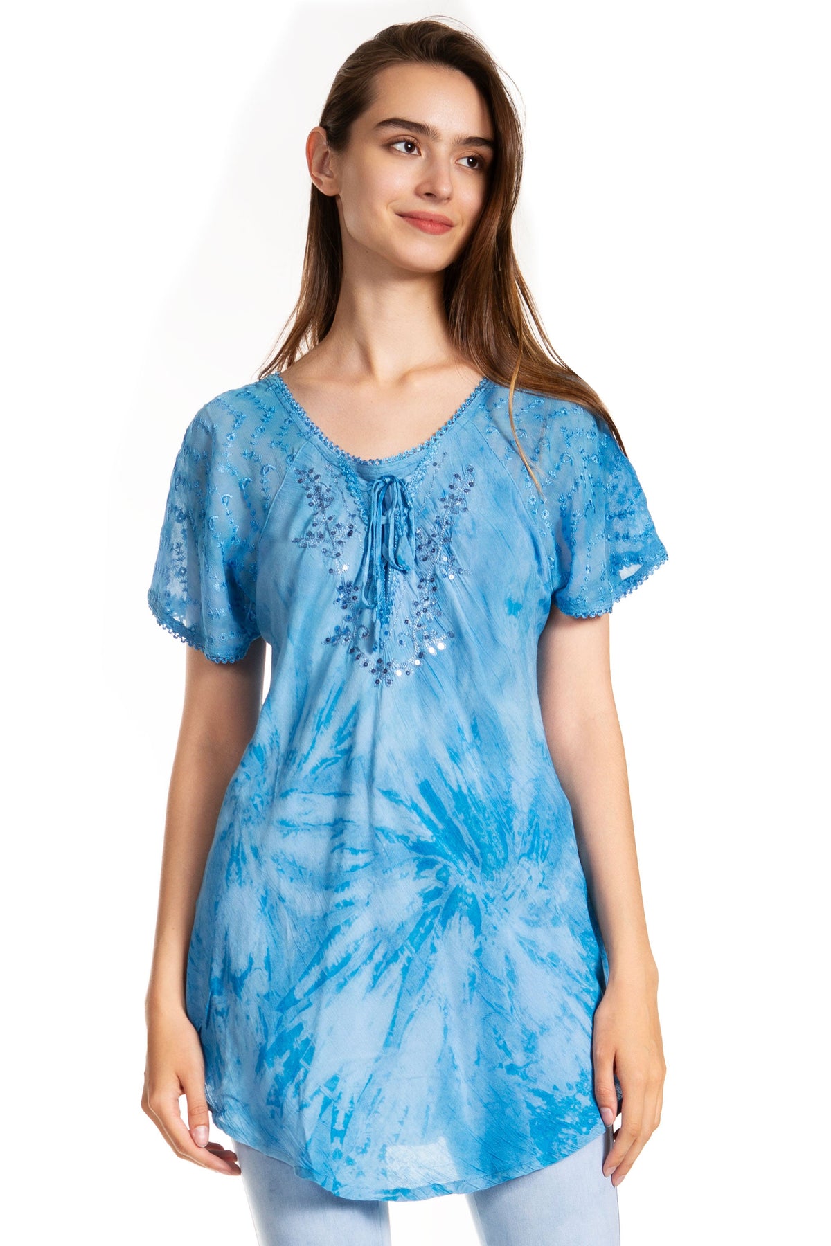 Tie-Dye Batik Tunic Top