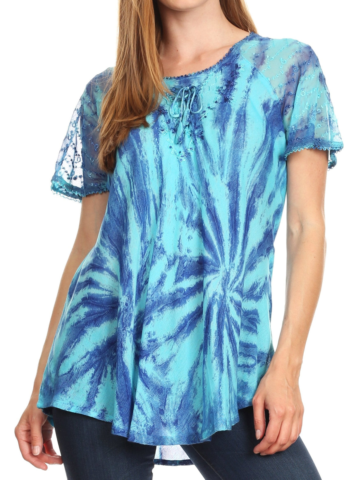 Tie-Dye Batik Tunic Top