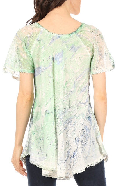 Tie-Dye Batik Tunic Top