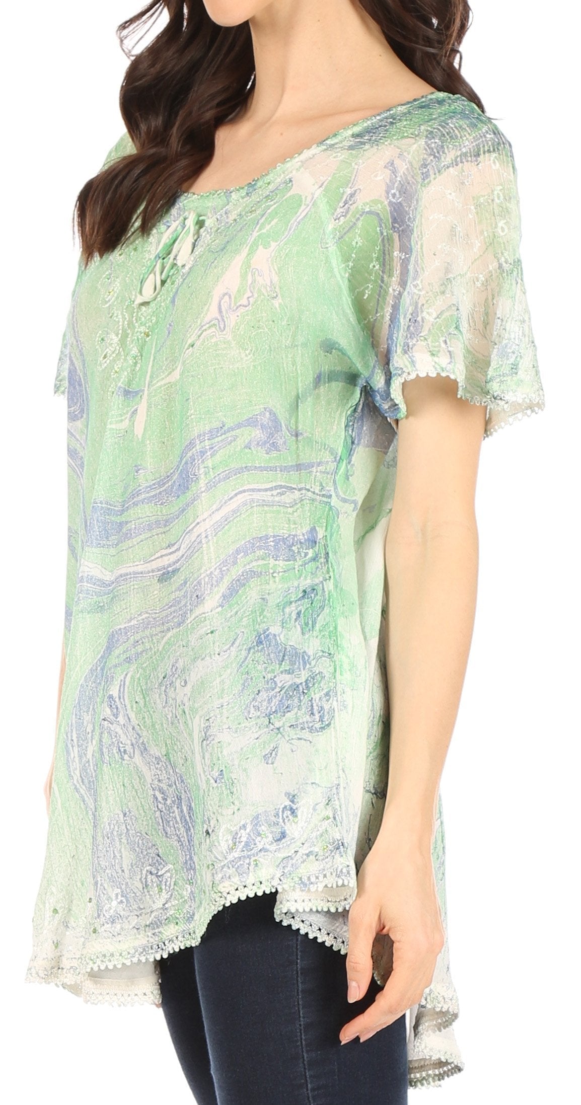 Tie-Dye Batik Tunic Top