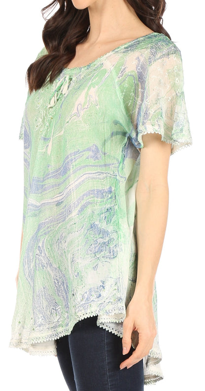 Tie-Dye Batik Tunic Top