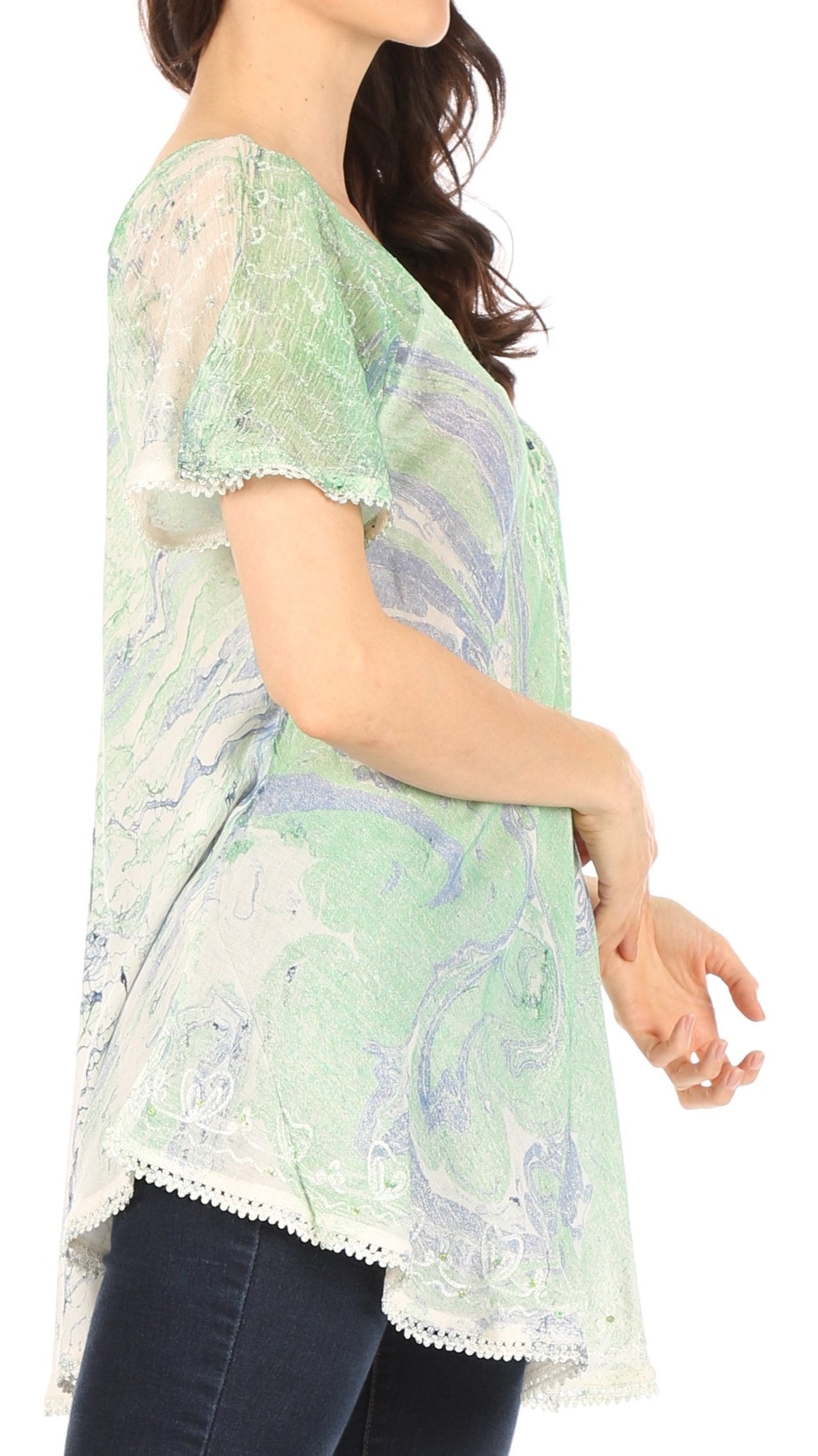 Tie-Dye Batik Tunic Top