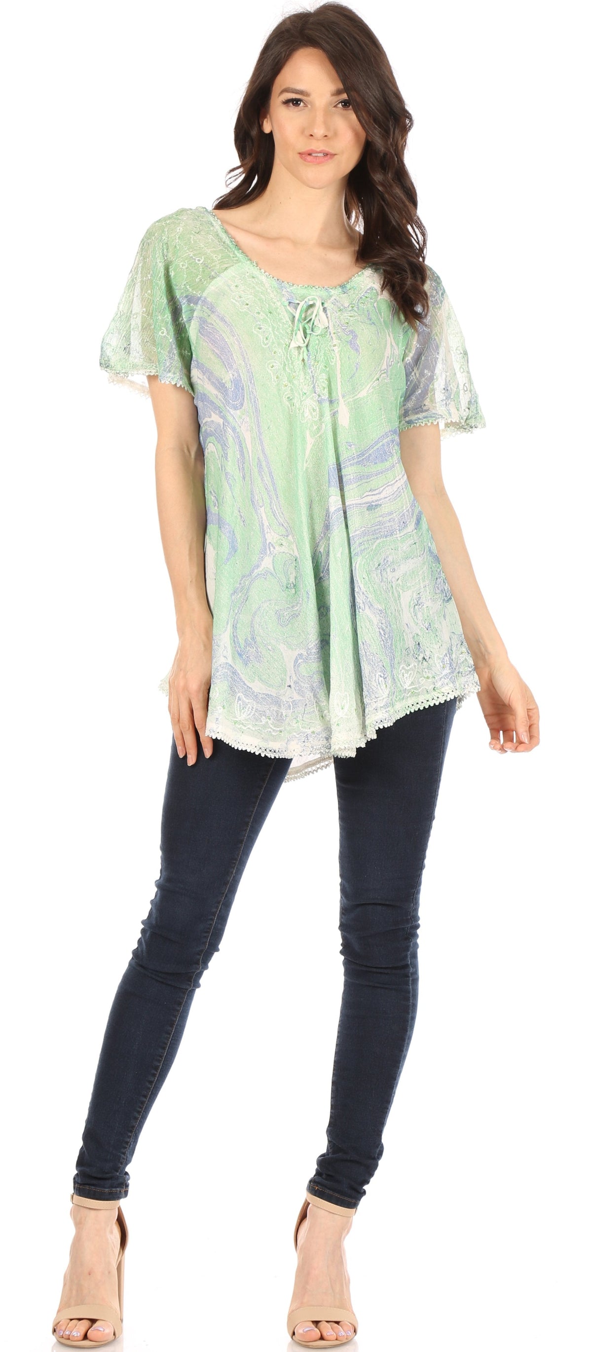 Tie-Dye Batik Tunic Top