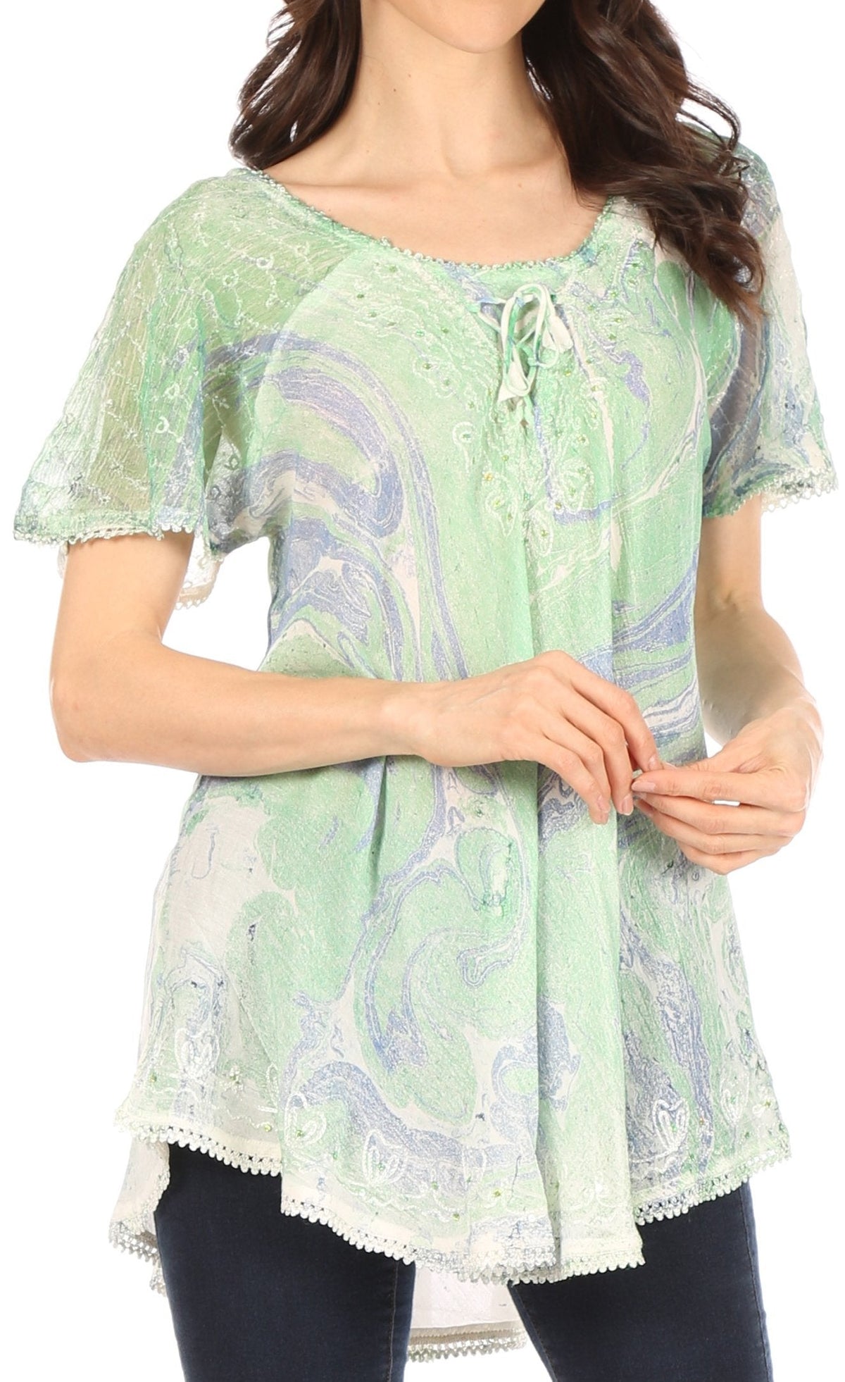 Tie-Dye Batik Tunic Top