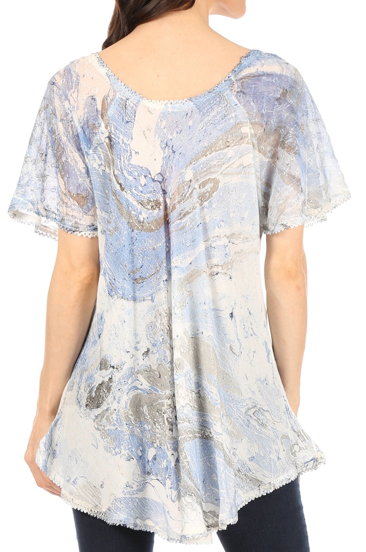 Tie-Dye Batik Tunic Top