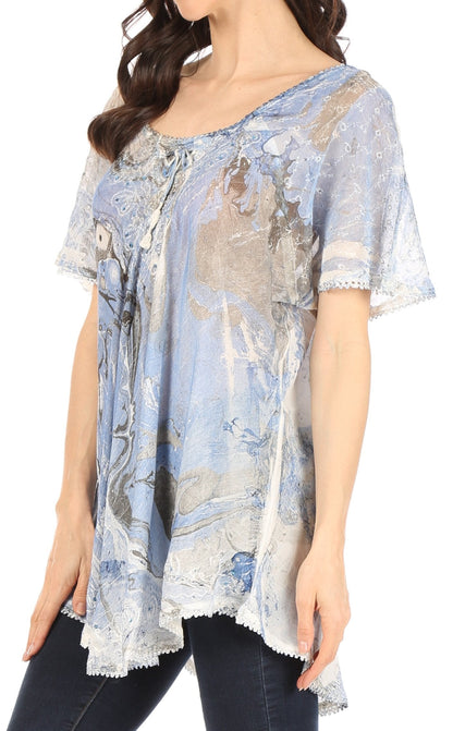 Tie-Dye Batik Tunic Top