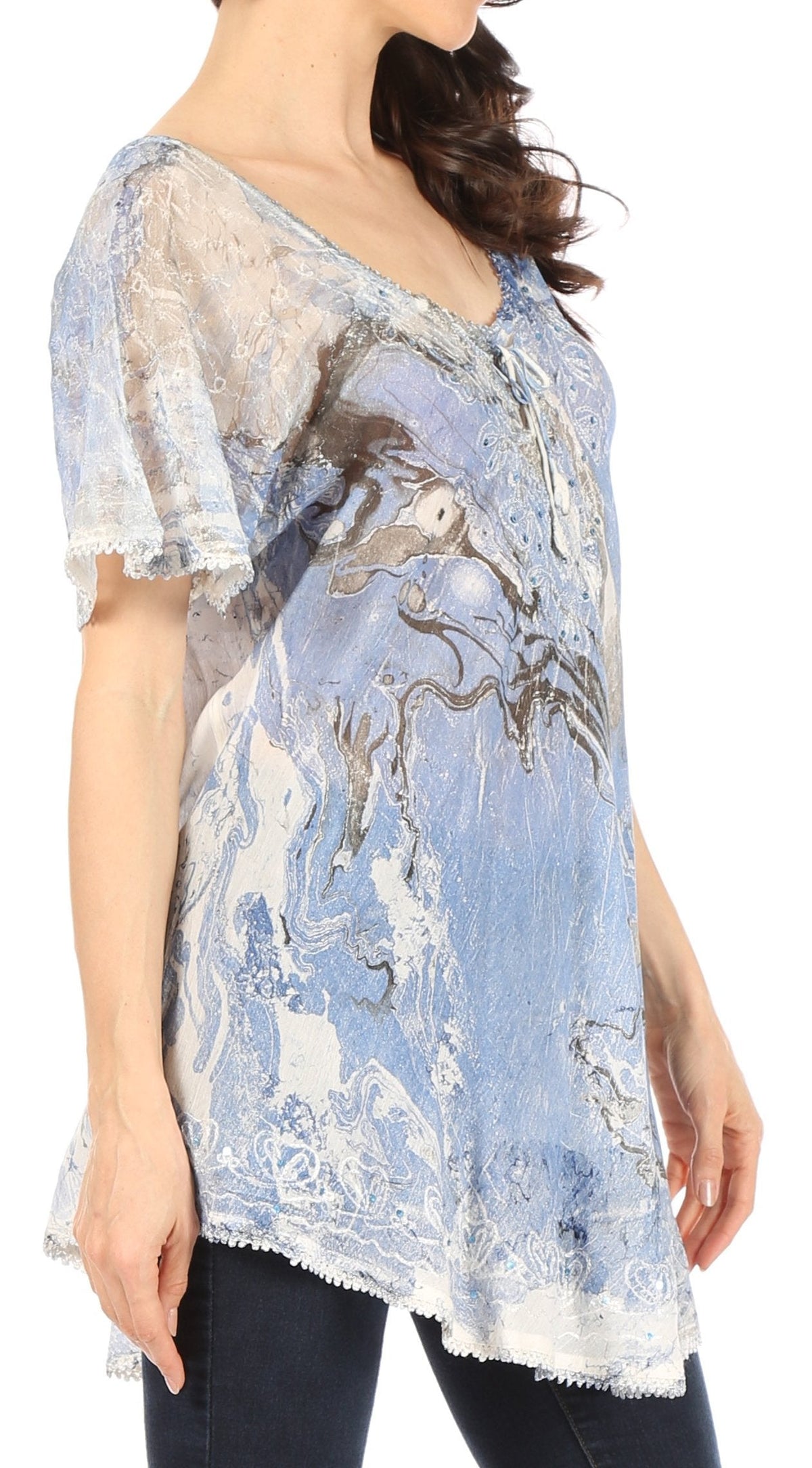 Tie-Dye Batik Tunic Top