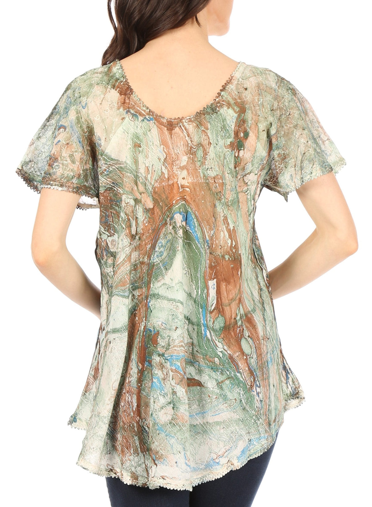Tie-Dye Batik Tunic Top