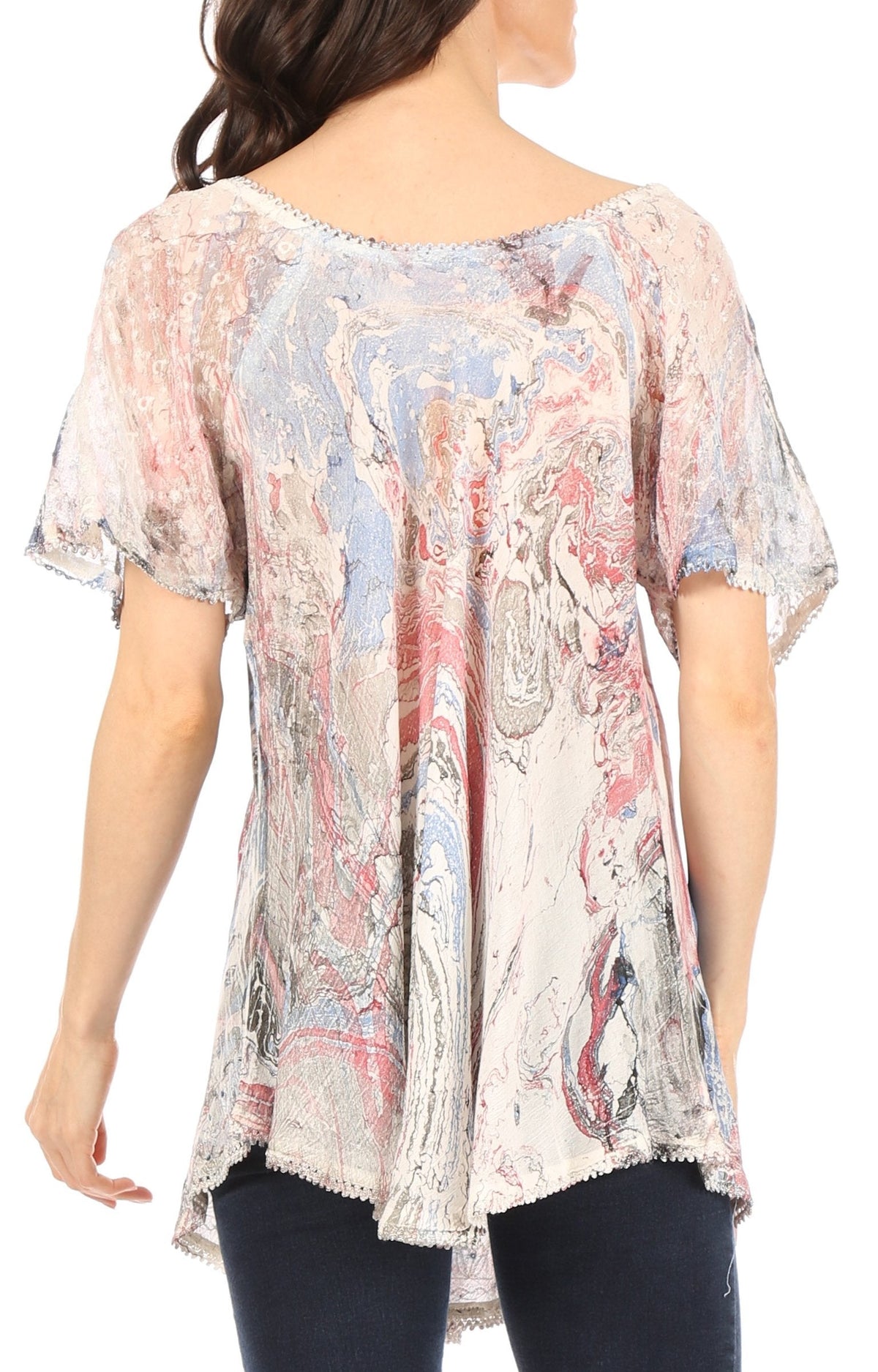 Tie-Dye Batik Tunic Top