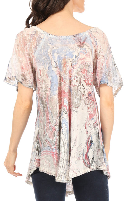 Tie-Dye Batik Tunic Top