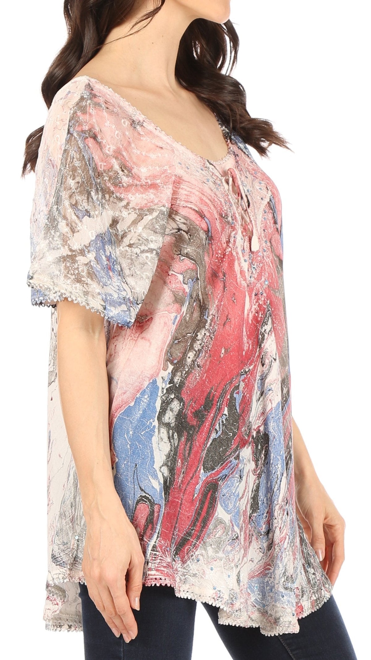 Tie-Dye Batik Tunic Top