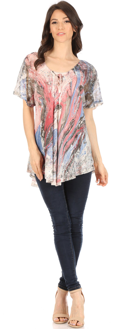 Tie-Dye Batik Tunic Top