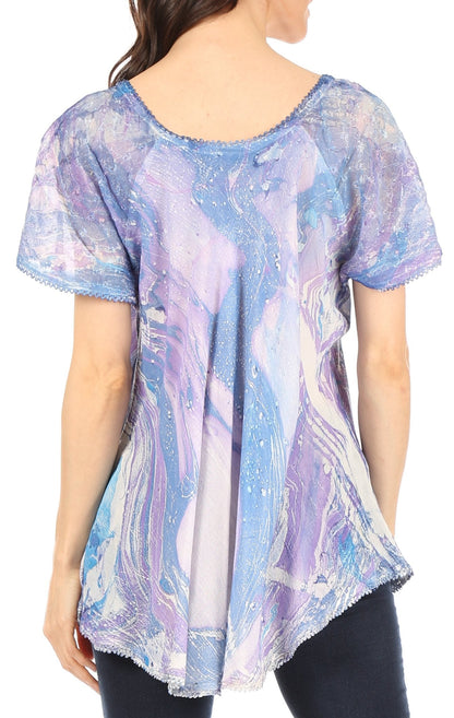 Tie-Dye Batik Tunic Top