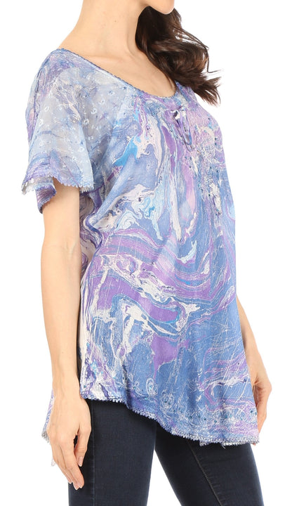 Tie-Dye Batik Tunic Top
