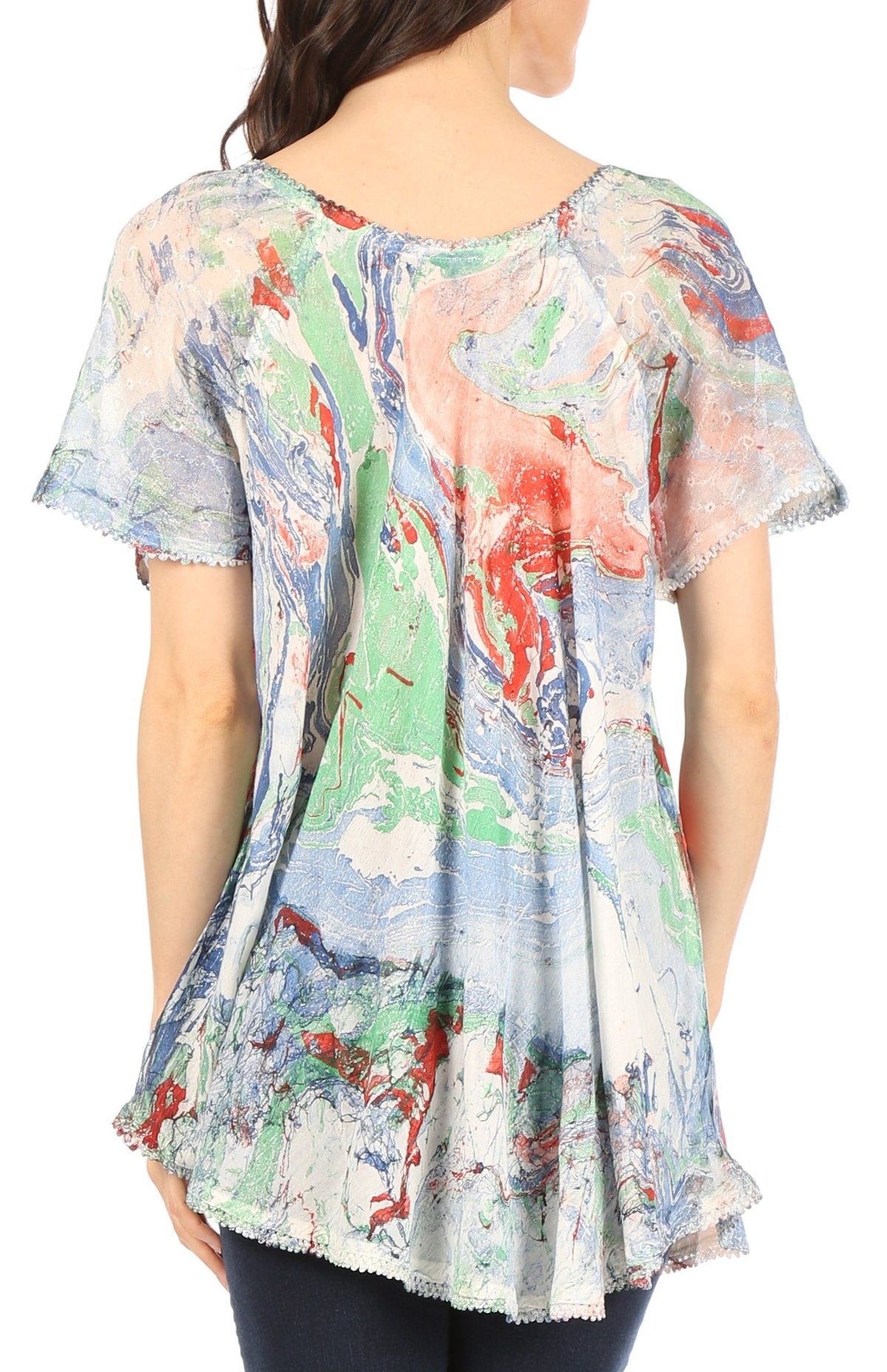 Tie-Dye Batik Tunic Top
