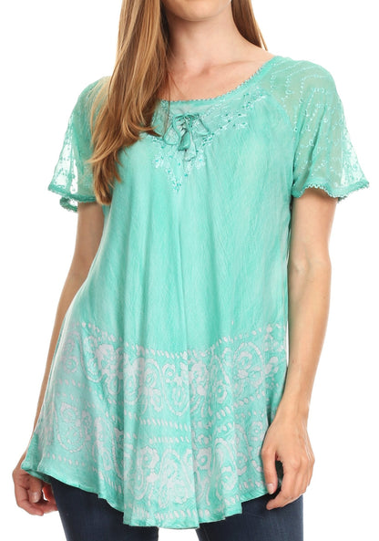 Tie-Dye Batik Tunic Top