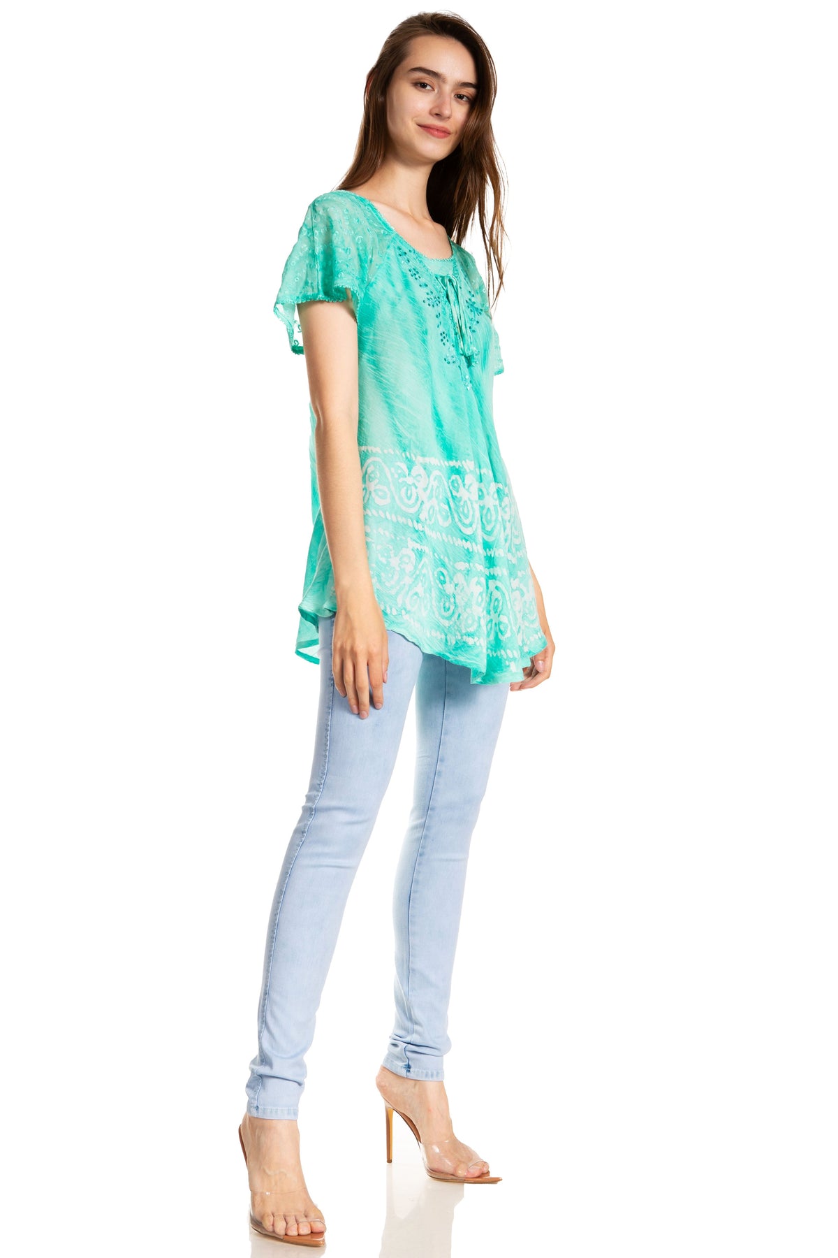 Tie-Dye Batik Tunic Top