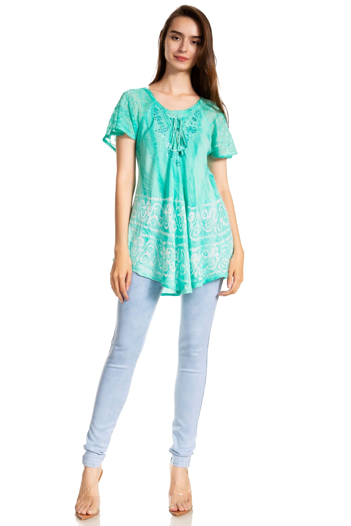 Tie-Dye Batik Tunic Top