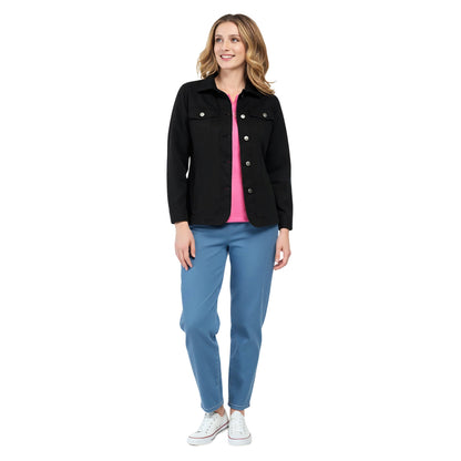 Women's Brushed Twill Button-Front Jacket