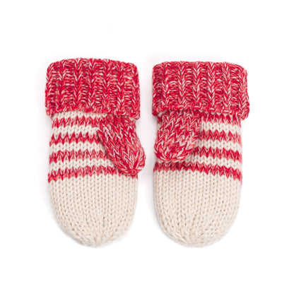 Kids' Kitty Cat Stripe Knit Mittens, Fleece Lined