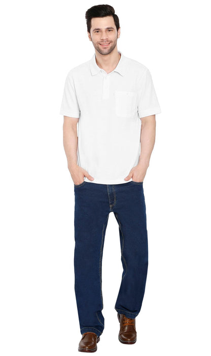Men's Piqué Cotton-Blend Polo – Chest Pocket