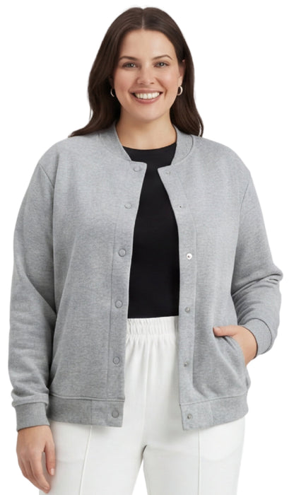 Women's Snap-Up Stand-Collar Jacket