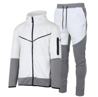Men's Two-Tone Fleece Tracksuit – Hoodie & Joggers