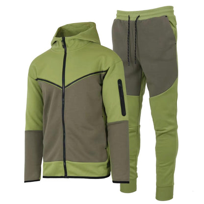 Men's Two-Tone Fleece Tracksuit – Hoodie & Joggers