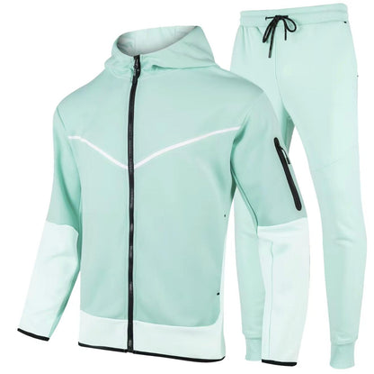 Men's Two-Tone Fleece Tracksuit – Hoodie & Joggers