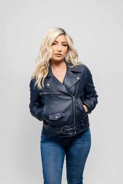 Women's Remy Faux Leather Moto Jacket