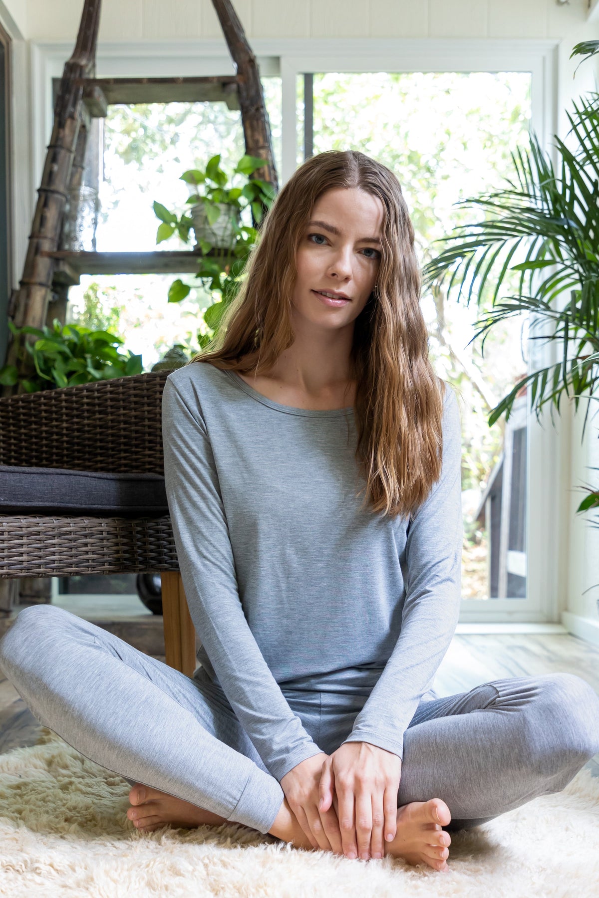 Bamboo Lounge Long Sleeve Tee