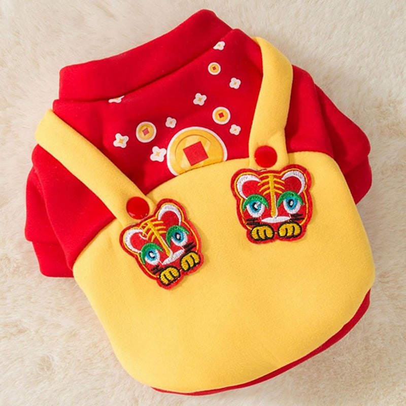 Knit Hooded Dog Sweater Coat – Red