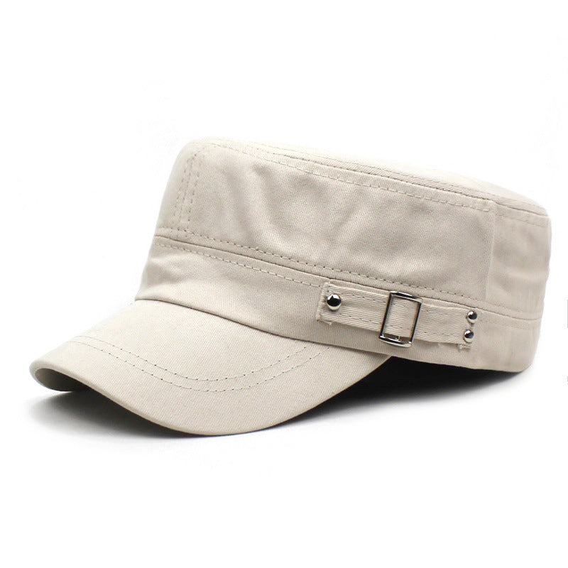 Men's Cotton Flat-Brim Baseball Cap