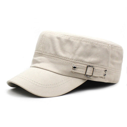 Men's Cotton Flat-Brim Baseball Cap