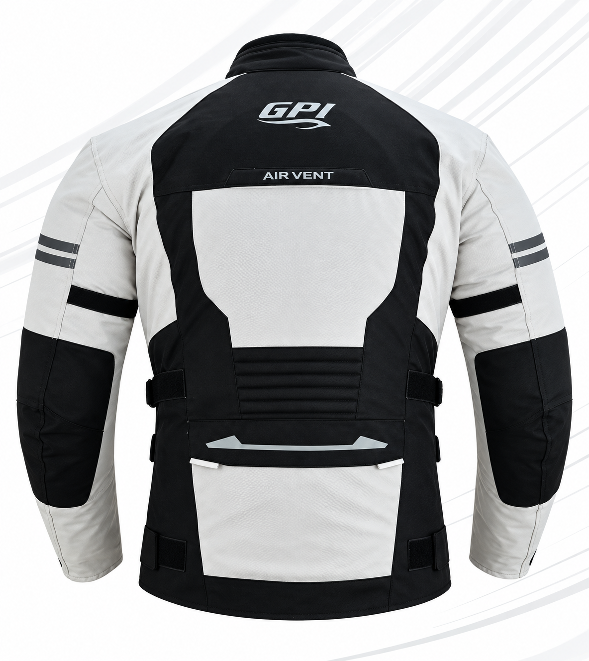 Men's Waterproof Motorcycle Jacket – Beach/Black, 7 Pockets