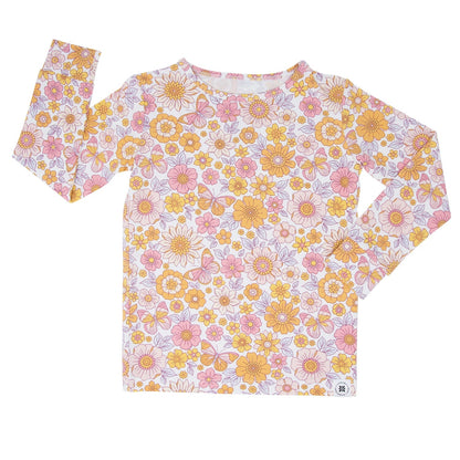 Retro Vintage Flowers Pajama Set
