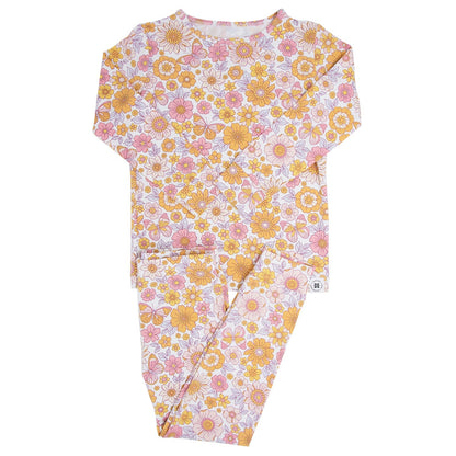 Retro Vintage Flowers Pajama Set