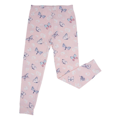 Pink Butterfly Daisy Pajama Set