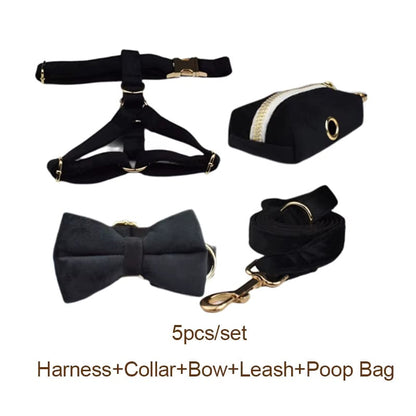 Black Velvet Walking Set