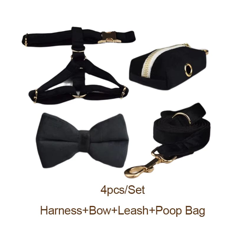 Black Velvet Walking Set