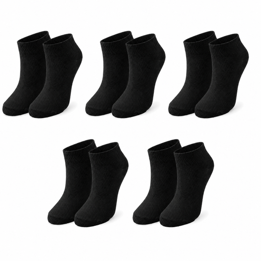 Kids' Organic Cotton Ankle Socks – 5-Pack