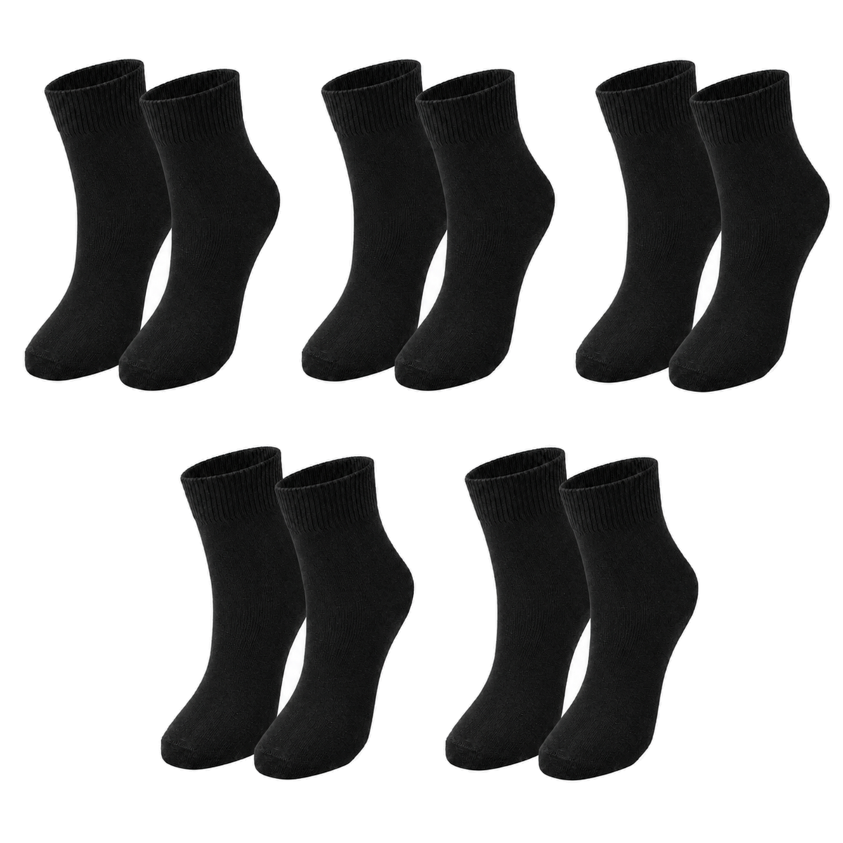 Kids' Organic Cotton Crew Socks – 5-Pack