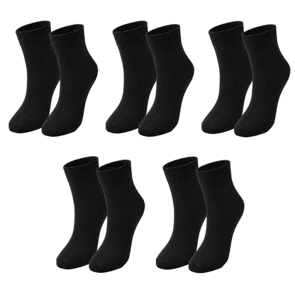 Kids' Organic Cotton Crew Socks – 5-Pack